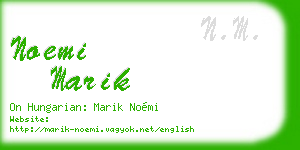 noemi marik business card